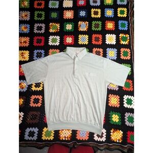 Classics By Palmland Men's Light Green Collared Polo Shirt Size XL